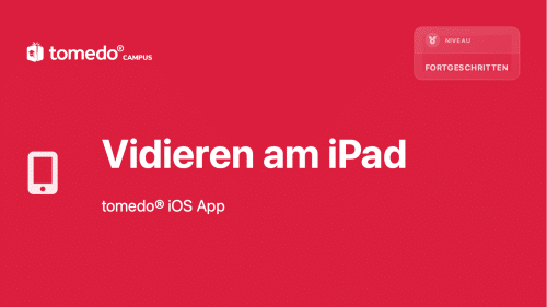 Vidieren am iPad