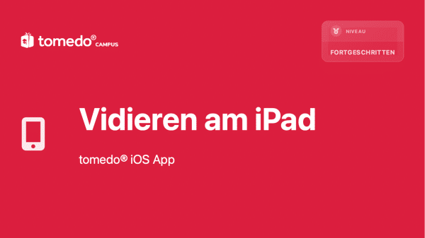 Vidieren am iPad