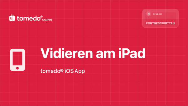Vidieren am iPad