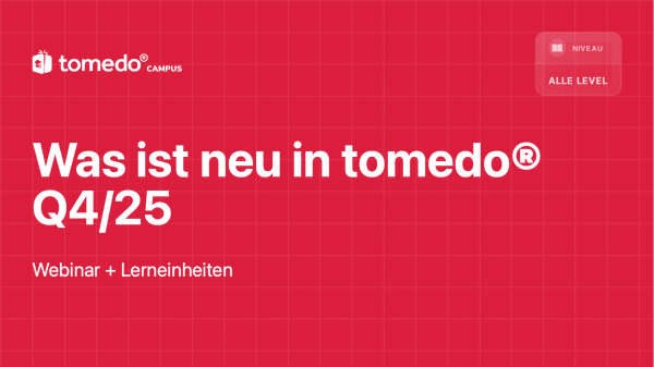 Was ist neu in tomedo® Q4/25